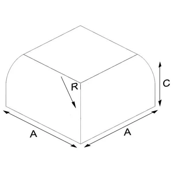 Oval Köşe Dönüş Tuğlası OP 4