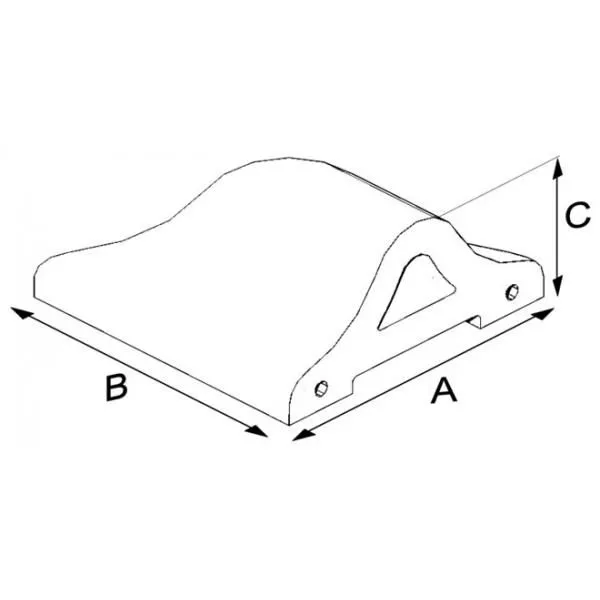 Oval Harpuşta Tuğlası 20 cm (Köşe) (HP-4-DK)